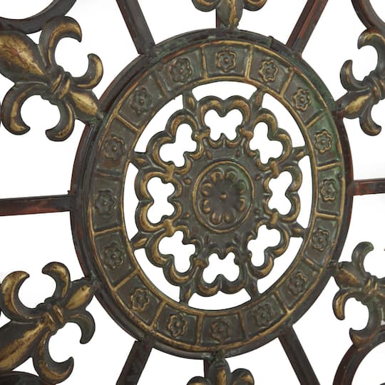 29" Brown Iron Rustic Wall Art